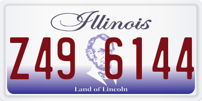 IL license plate Z496144