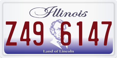 IL license plate Z496147