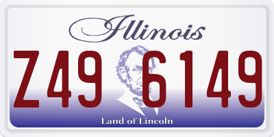 IL license plate Z496149