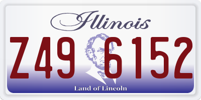 IL license plate Z496152