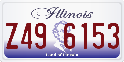 IL license plate Z496153