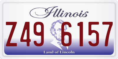 IL license plate Z496157