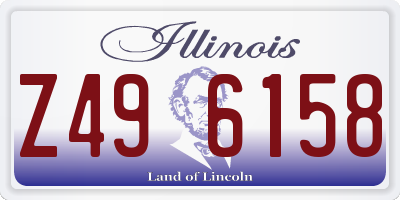 IL license plate Z496158