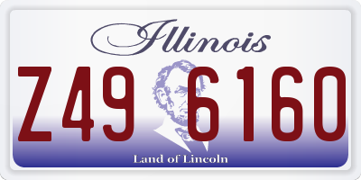 IL license plate Z496160