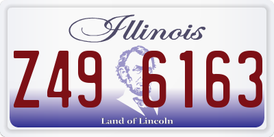 IL license plate Z496163