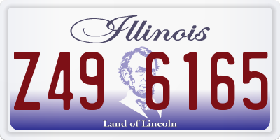 IL license plate Z496165