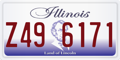IL license plate Z496171