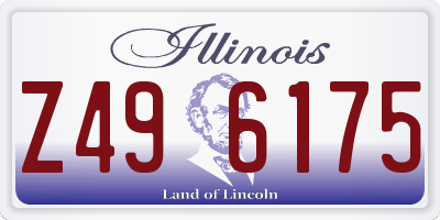 IL license plate Z496175