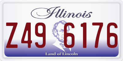 IL license plate Z496176