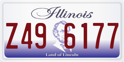 IL license plate Z496177