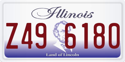 IL license plate Z496180