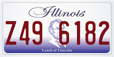 IL license plate Z496182
