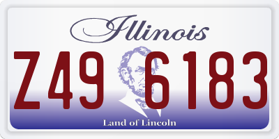 IL license plate Z496183