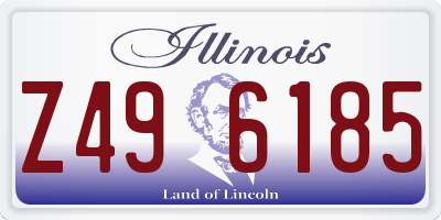 IL license plate Z496185
