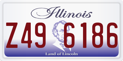 IL license plate Z496186
