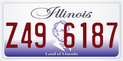 IL license plate Z496187