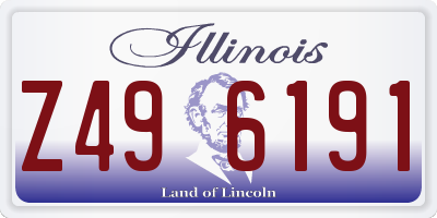 IL license plate Z496191
