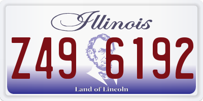 IL license plate Z496192