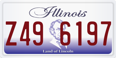 IL license plate Z496197