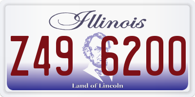 IL license plate Z496200