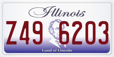IL license plate Z496203