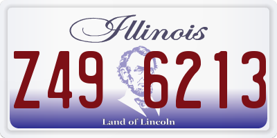IL license plate Z496213