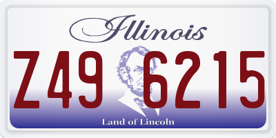 IL license plate Z496215