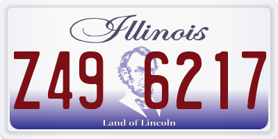 IL license plate Z496217