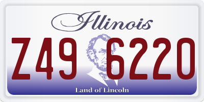 IL license plate Z496220