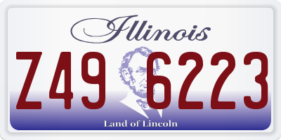 IL license plate Z496223