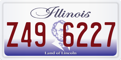 IL license plate Z496227