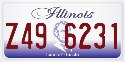 IL license plate Z496231