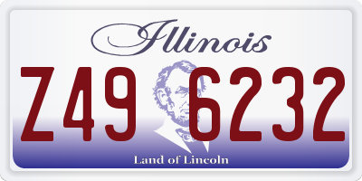 IL license plate Z496232