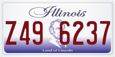 IL license plate Z496237