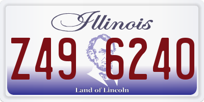 IL license plate Z496240