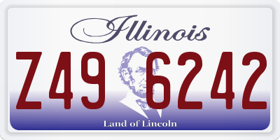 IL license plate Z496242