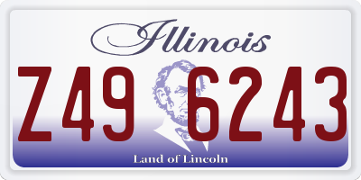 IL license plate Z496243