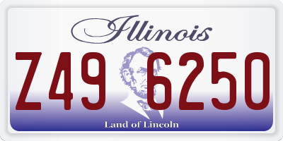 IL license plate Z496250