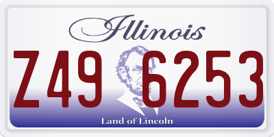 IL license plate Z496253