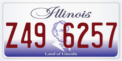 IL license plate Z496257