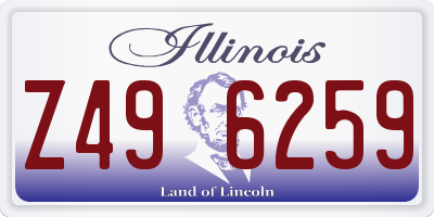IL license plate Z496259