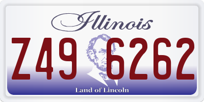IL license plate Z496262