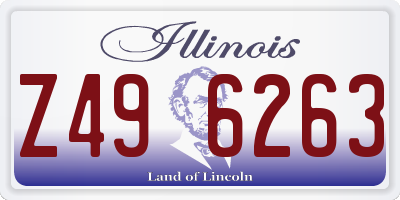 IL license plate Z496263