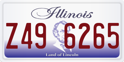 IL license plate Z496265