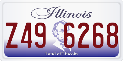 IL license plate Z496268