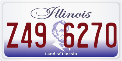 IL license plate Z496270