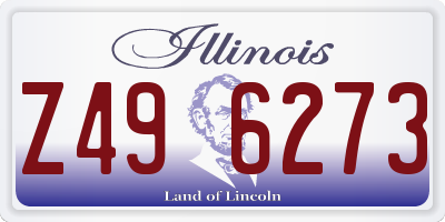 IL license plate Z496273