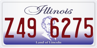 IL license plate Z496275