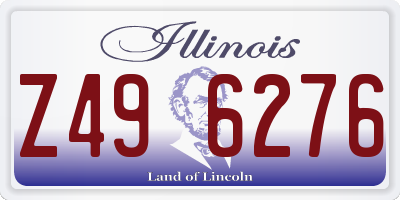 IL license plate Z496276