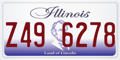 IL license plate Z496278